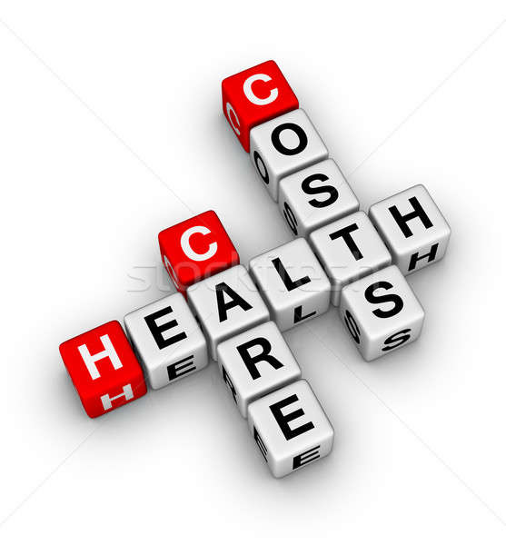 Egészségügy orvosi kórház levél pénzügy kocka Stock fotó © almagami