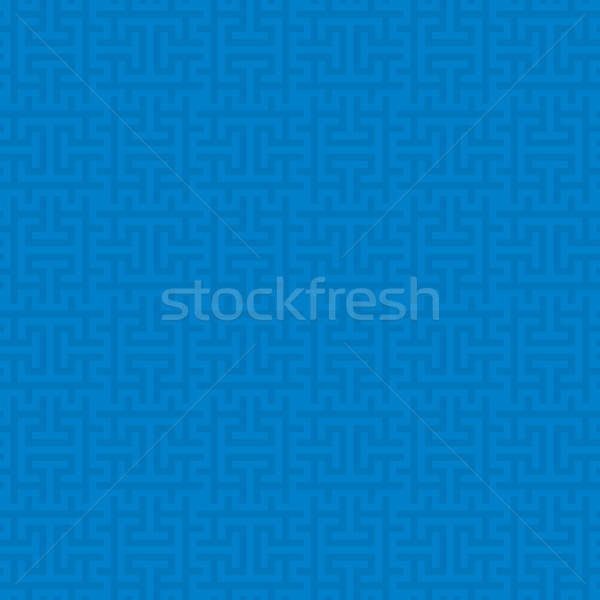 Blue Squares Modern Seamless Pattern. Stock photo © almagami