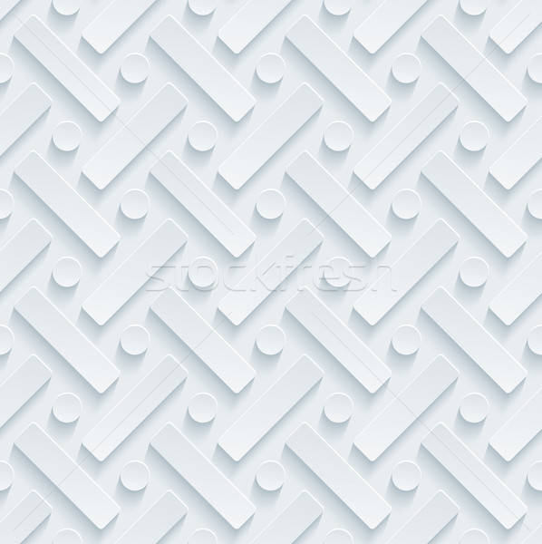 Bianco carta effetto abstract 3D Foto d'archivio © almagami
