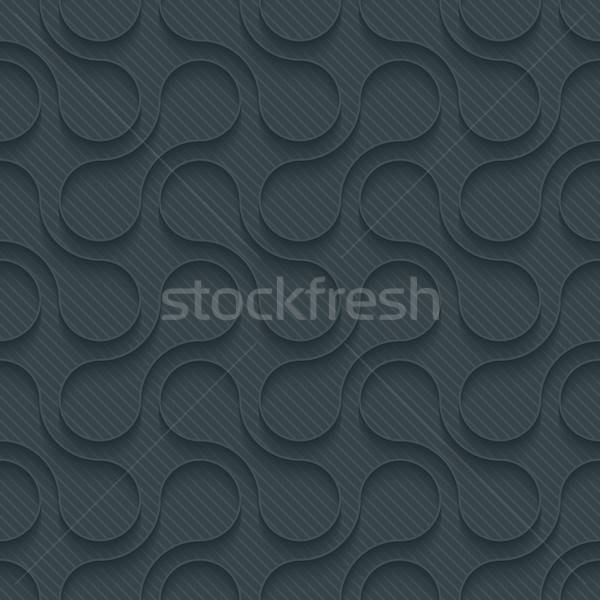 Donkere papier schets effect 3D naadloos Stockfoto © almagami