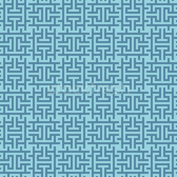 Stock fotó: Kék · négyzetek · modern · végtelen · minta · szürke · semleges