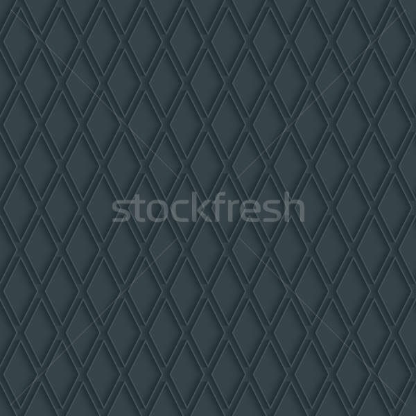 Stock photo: Dark perforated paper with outline extrude effect.