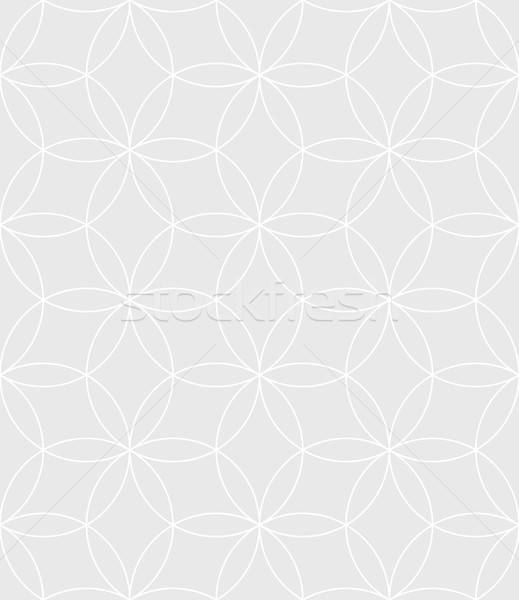Neutraal naadloos lineair patroon meetkundig cirkels Stockfoto © almagami