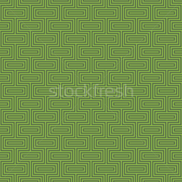 Stock photo: Greenery Classic seamless pattern.