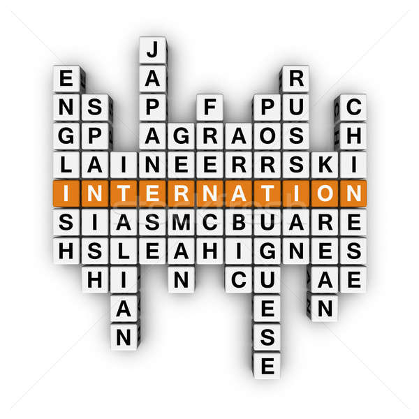 languages crossword Stock photo © almagami