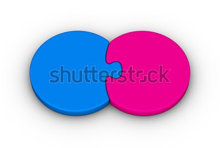 two puzzles Stock photo © almagami