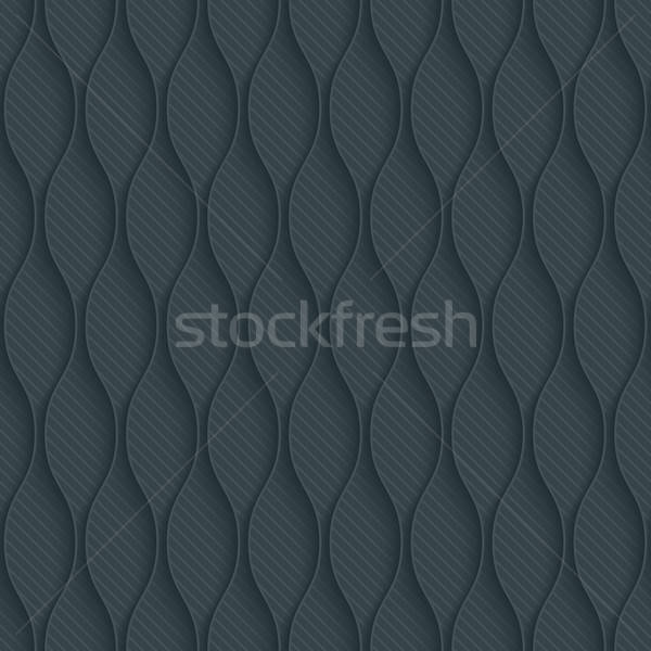 Dark perforated paper with outline extrude effect. Stock photo © almagami