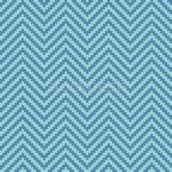Stock photo: Chevron Pixel Art Seamless Pattern.