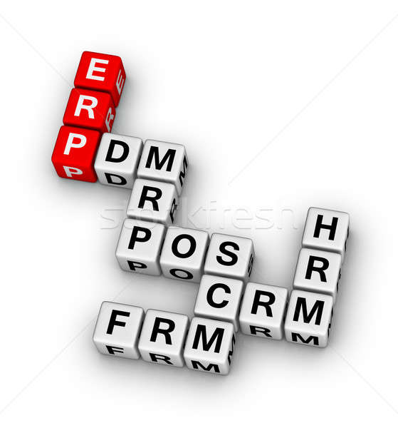 ERP System illustration Stock photo © almagami