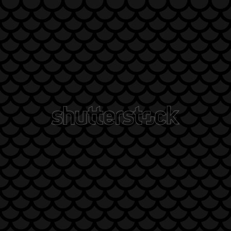 Fish scale. Black Neutral Seamless Pattern for Modern Design in  Stock photo © almagami