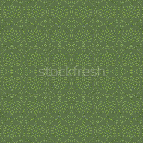 Neutral Seamless Linear Flourish Pattern. Stock photo © almagami