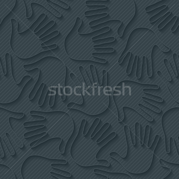 Handprints 3d seamless wallpaper. Stock photo © almagami