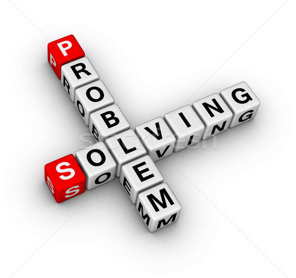 problem solving crossword Stock photo © almagami