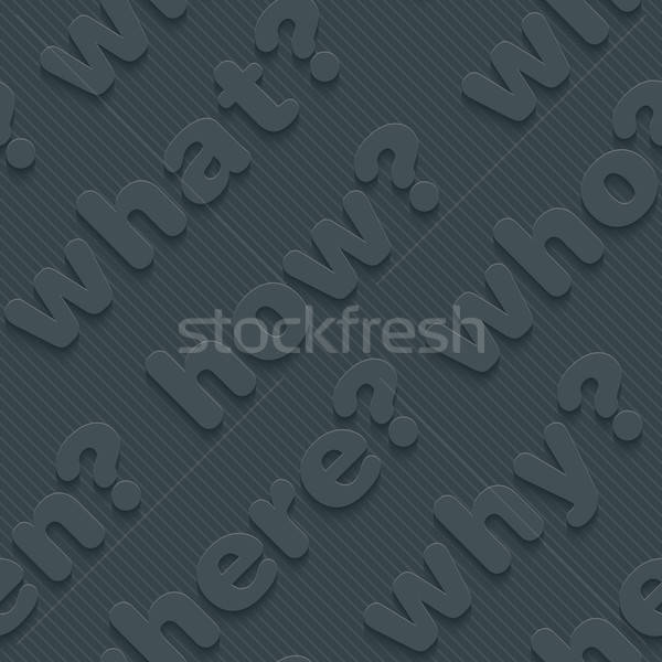 Question words walpaper. Stock photo © almagami
