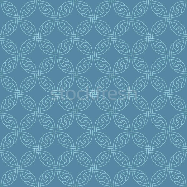 Neutral Seamless Celtic Knotwork Pattern. Stock photo © almagami