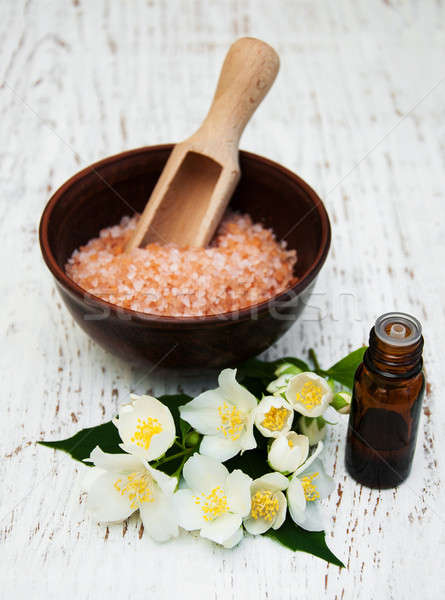 essential oil with jasmine flower Stock photo © almaje