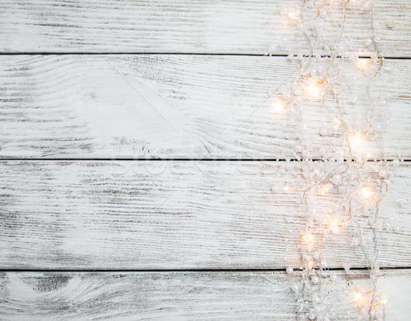 christmas garland lights Stock photo © almaje