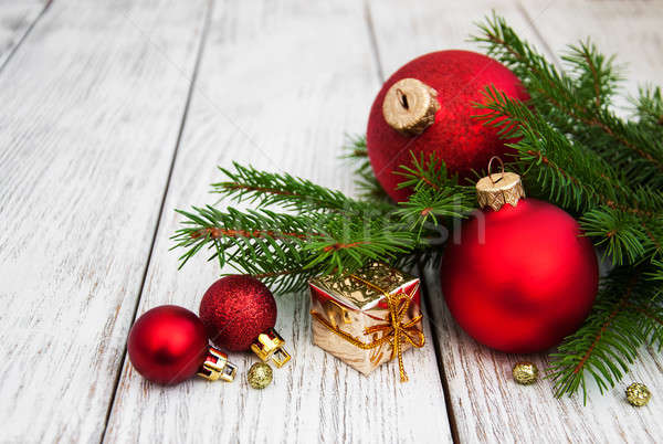 Noël décoration bois espace [[stock_photo]] © almaje