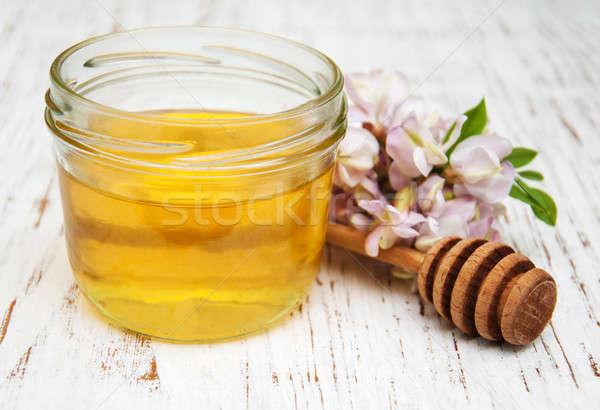 honey with acacia blossoms Stock photo © almaje