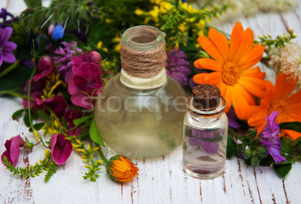 wild flower and oil Stock photo © almaje
