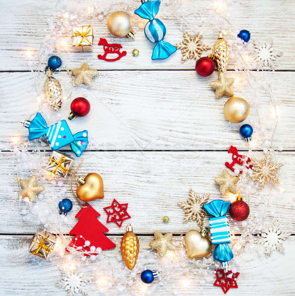 christmas garland lights Stock photo © almaje