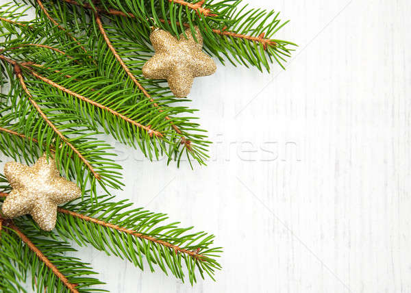 Weihnachtsbaum Holz Sternen alten Baum Natur Stock foto © almaje