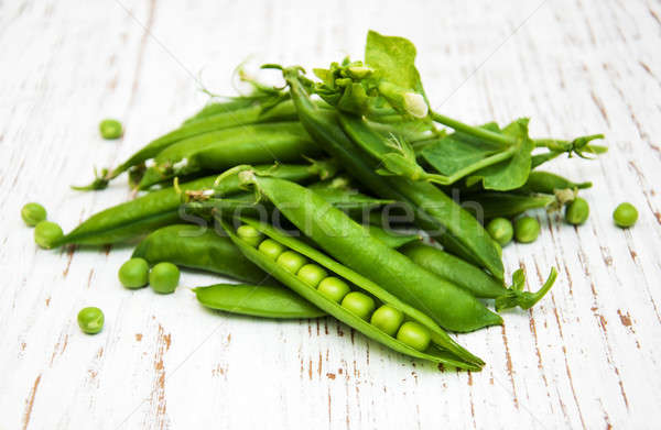 Green fresh peas Stock photo © almaje