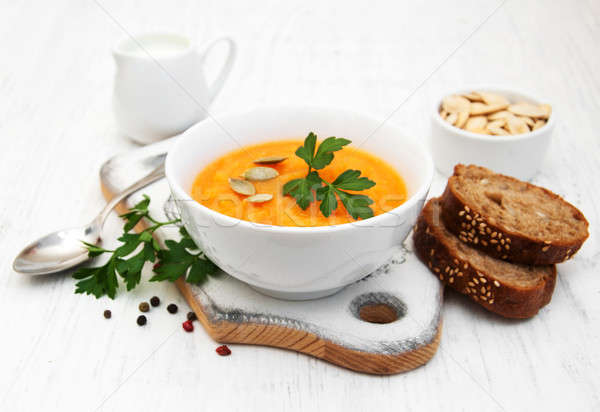 Pumpkin soup Stock photo © almaje