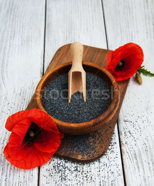 Foto stock: Amapola · semillas · flores · alimentos · naturaleza