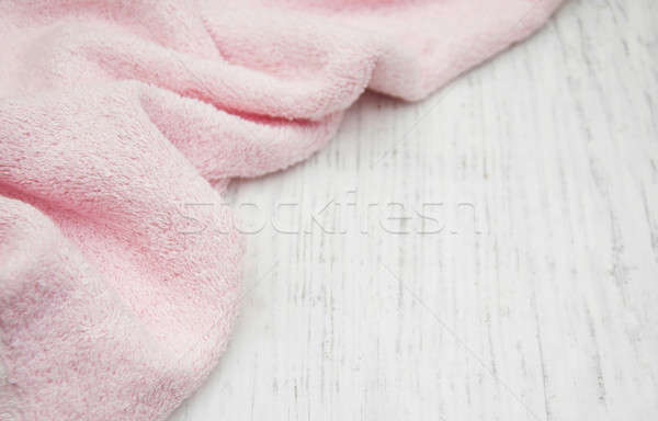 Pink bath towel  Stock photo © almaje