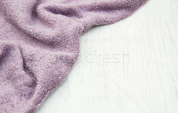 Purple bath towel Stock photo © almaje