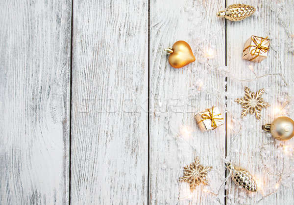christmas garland lights Stock photo © almaje