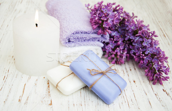 Traitement spa spa naturelles savon serviettes [[stock_photo]] © almaje