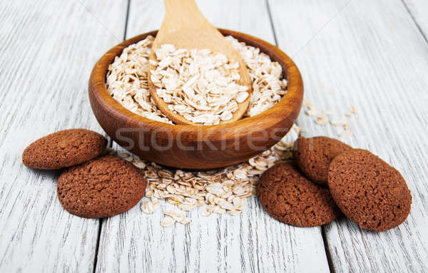 healthy oatmeal cookies Stock photo © almaje