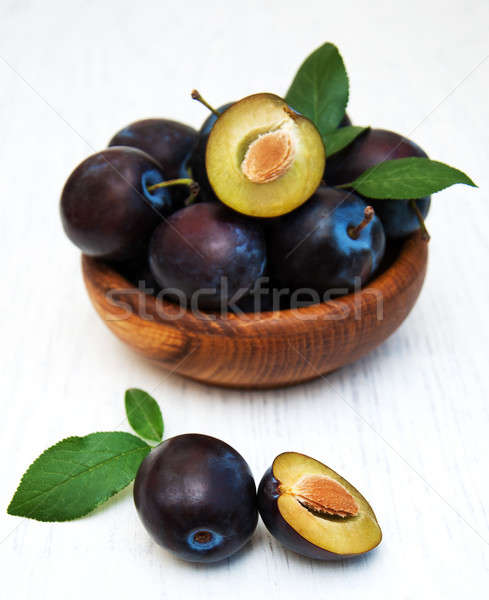 sweet plums Stock photo © almaje