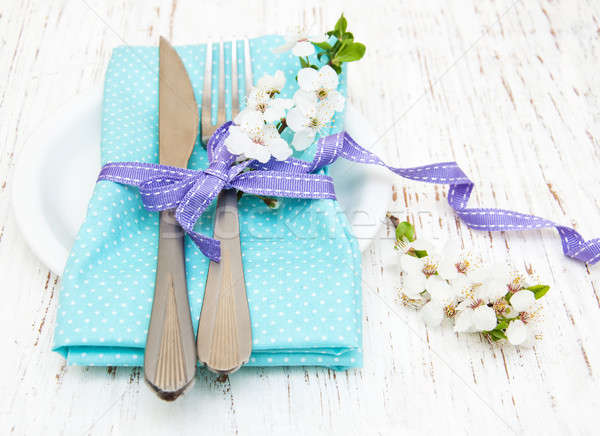 easter table setting Stock photo © almaje