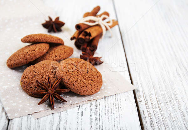 Stock photo: healthy oatmeal cookies