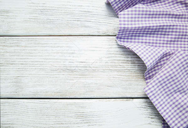 napkin on the wooden background Stock photo © almaje