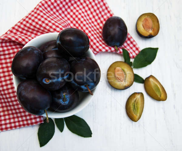 sweet plums Stock photo © almaje