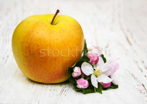 Imagine de stoc: Măr · măr · flori · alimente · frunze