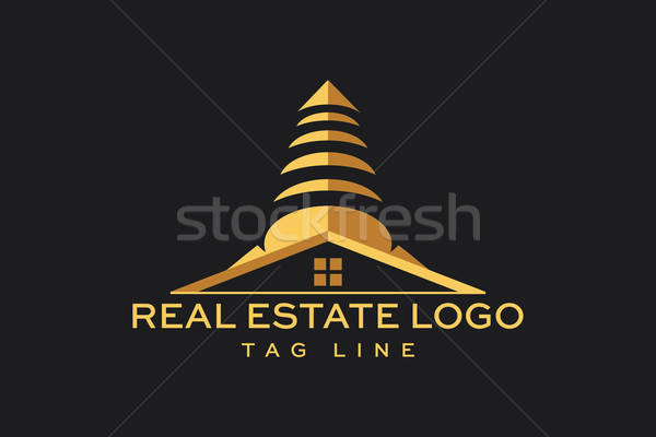 Vektör Logo İkon Emlak Yapı İnşaat Stock photo © alozar