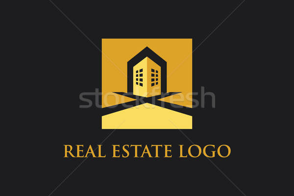 Stock photo: Vektör Logo İkon Emlak Yapı İnşaat