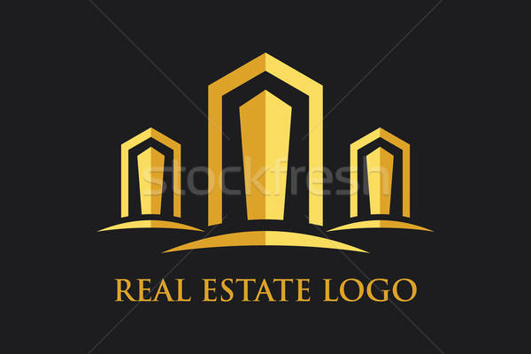 Vektör Logo İkon Emlak Yapı İnşaat Stock photo © alozar