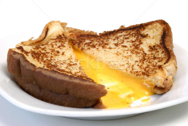 Grillés fromages sandwich coupé ouvrir montrent [[stock_photo]] © AlphaBaby