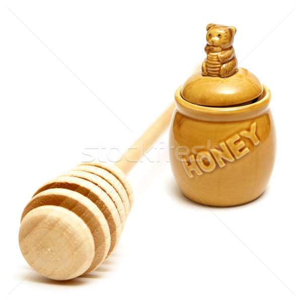 Honey Pot and Stick Stock photo © AlphaBaby