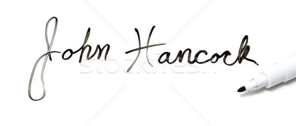 Give me your John Hancock Stock photo © AlphaBaby