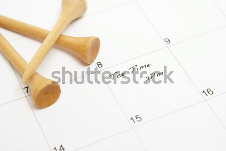 Dentista nomeação lembrete calendário médico caneta Foto stock © AlphaBaby
