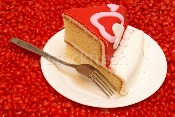 Loving Cake Slice Stock photo © AlphaBaby