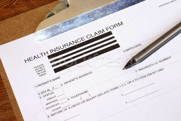 Health Insurance Claim Form Stock photo © AlphaBaby