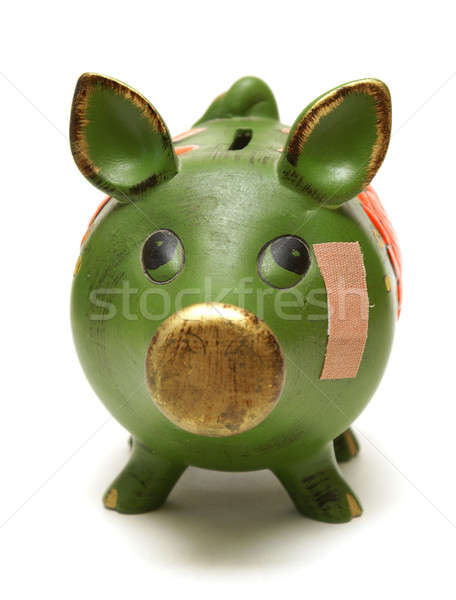 финансовых более свинья банка повязка Сток-фото © AlphaBaby